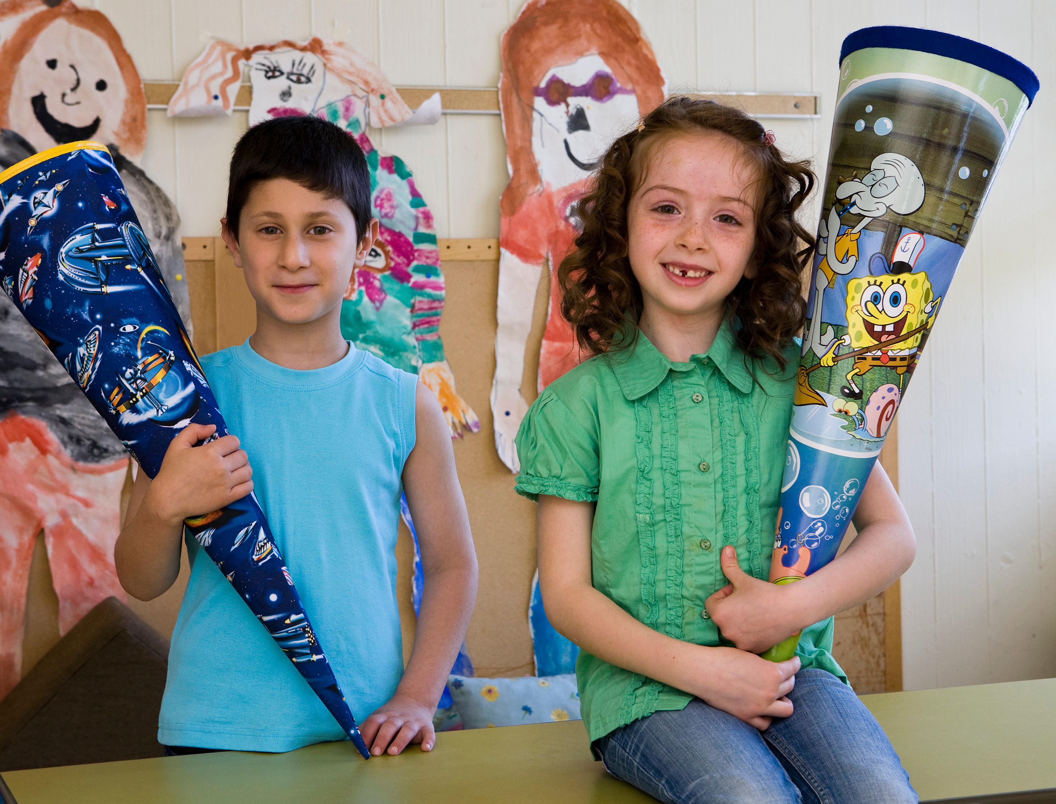 Die Schultüte gehört zur Einschulung dazu. Fotograf: Wolfgang Bellwinkel, Quelle: DGUV